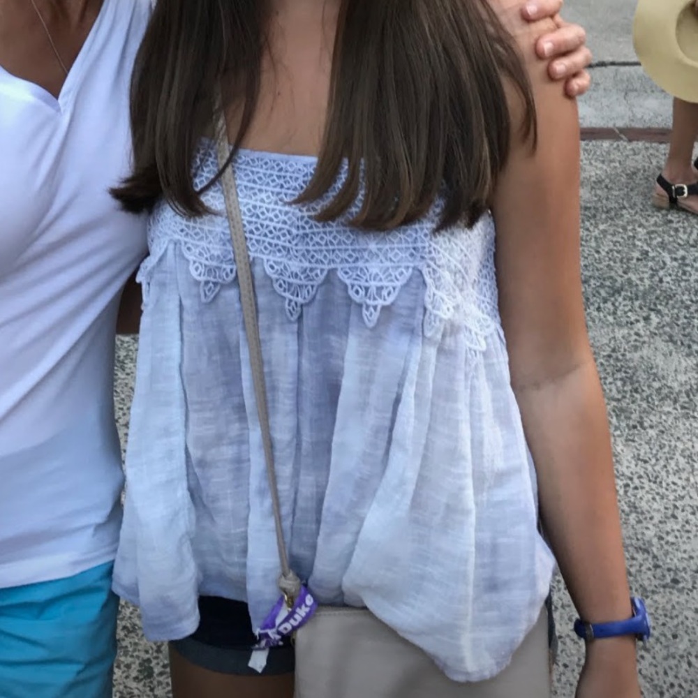 Abercrombie tie dye smocked tank top